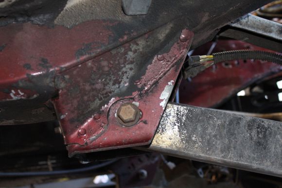 Lower control mounts are going to have to come off to get the most out of the frame stiffeners....time to decide if the long arm kit goes on now or just weld the mounts back on temporarily.