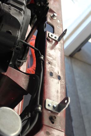 Had to fabricate some aluminum brackets for the front valance to mount up against.