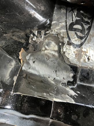 After filling and flap wheeling again. I have a few more pores to fill before this is complete. 