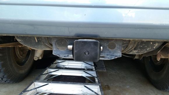 here is the rear camera.  i built it into a receiver cover which slides and locks into the reveiver