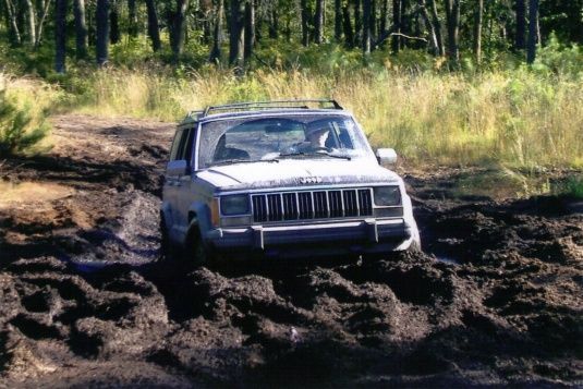 jeep in some mud
