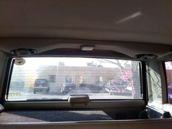 Rear sound bar out of an early model cherokee and reupholstered by me