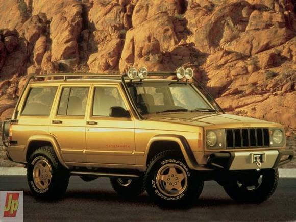 Jeep's Casablanca XJ concept with round headlights