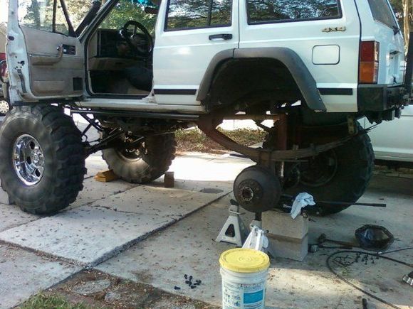 disc brake and axle work