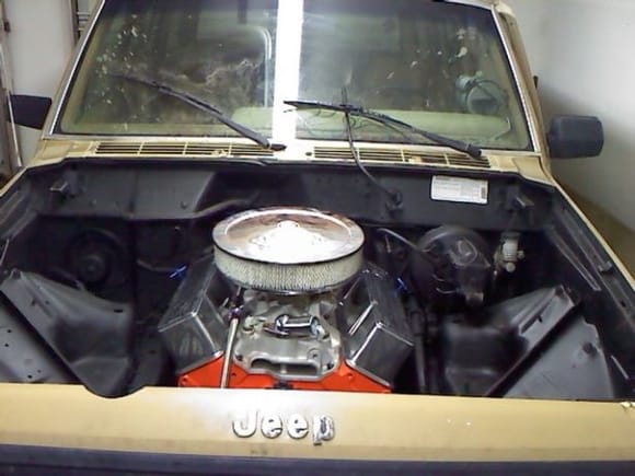 jeep with 383 stroker bolted in