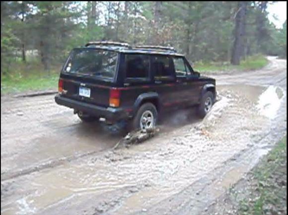 This is when I first got my jeep a couple years ago. There are a number of changes since then... rims, tires, stickers, cb, radio...