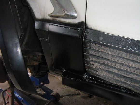 Fix for front quarter panel rot.