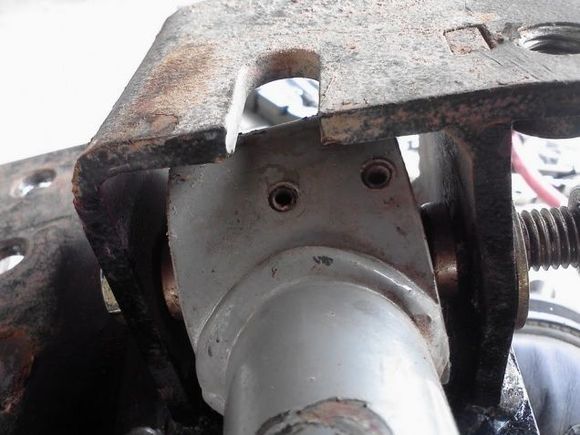 trying to press it out just bent the mount