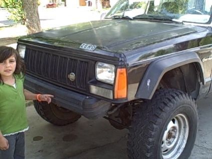 my lil girl snd jeepie