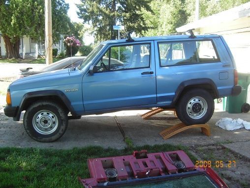 up on ramps to take the tow bar off