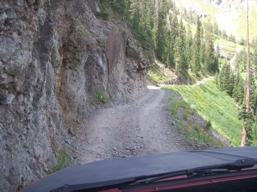 Shelf road in Governor Basin at apx. 11,280' going down !