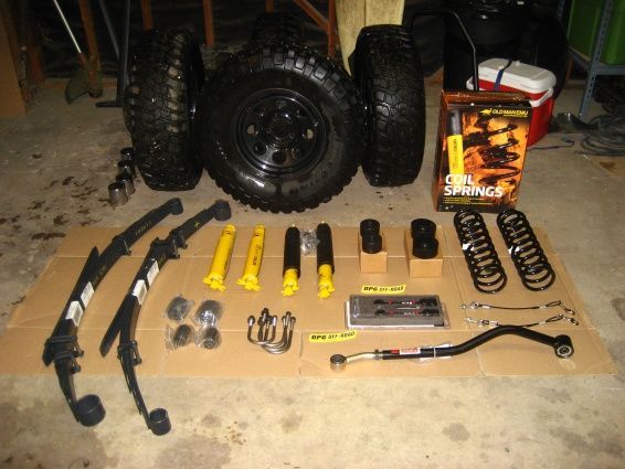 DPG Off Road 3.5" Ultimate Lift with OME leaf pack, coils and shocks.