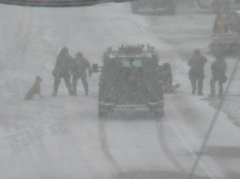 Yeah. That's SWAT arresting a dude after a
7 hour standoff.