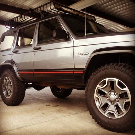 2013 jeep XJ with 2013 Rubicon wheels