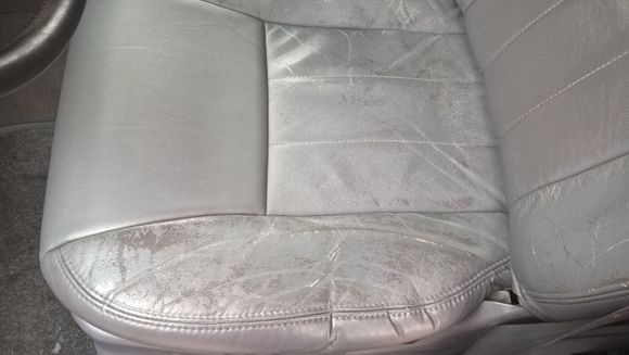 Here's the seats worst wear area