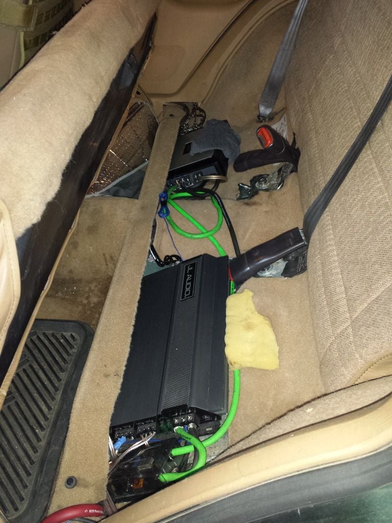 pic request..... amp mounting locations - Jeep Cherokee Forum