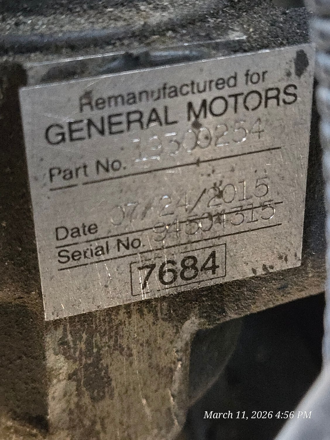 2015 engine in a 2010 Equinox