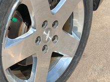 This one has a brand new tire on it but a little curb rash to repair 