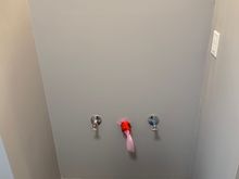 I got the shut off valves installed on the water supply lines