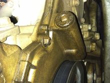 The front cover harmonic balancer seal can sling oil around pretty good. 