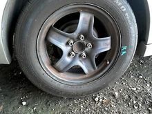 These 5 spoke rims can be painted any colour you like! Black is very popular 