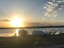 Sunset at Lake Avalon NM 2018