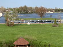 The marina by our hotel in Belleville 