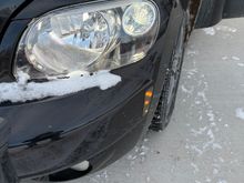 And my running lights at night are bright also, this is the great part for the 2006 model year as these are the daytime running lights. 
I installed switch back led bulbs and 50w resistors to cure that annoying super fast flashing! 