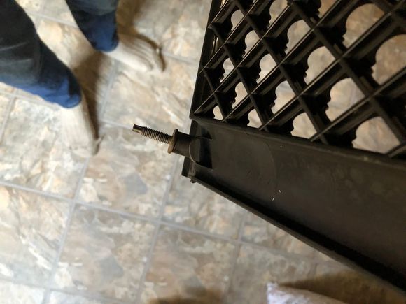 Studs transferred from OEM grille 