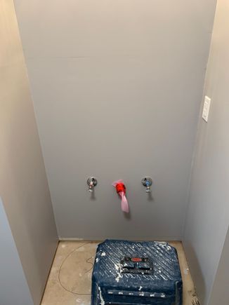 I got the shut off valves installed on the water supply lines