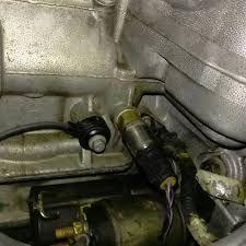 Oil pressure sensor above the starter, I don’t believe this photo to be an LNF engine