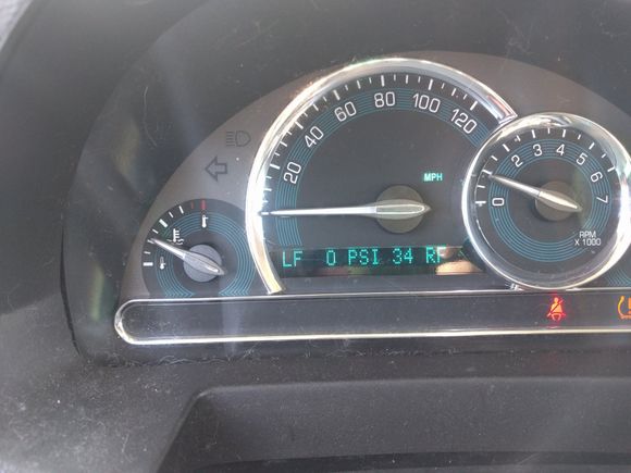 American speedometer, good to 120 mph or klms per hour