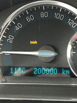 Turned 200,000 k today not quite 125,000 miles