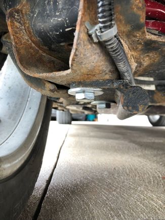 Bolted it up with M12 30mm 1.5 metric bolts and nyloc nuts with M12 SS washers. Torqued to 65 ft lbs. 