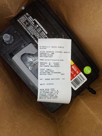 I see test 12 volt battery , I see good battery, I see 650 CCA’s
I don’t see actual test voltage static or running, I don’t see actual CCA’s 