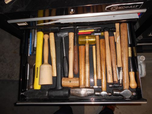 Assorted screw driver drawer