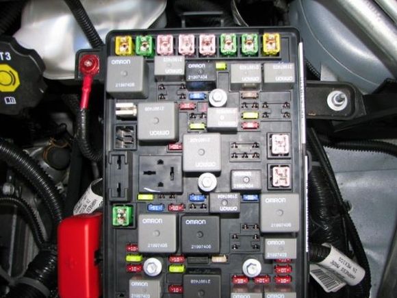The cable junction is under that red cover on the lower left in the photo. 