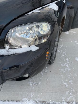 And my running lights at night are bright also, this is the great part for the 2006 model year as these are the daytime running lights. 
I installed switch back led bulbs and 50w resistors to cure that annoying super fast flashing! 