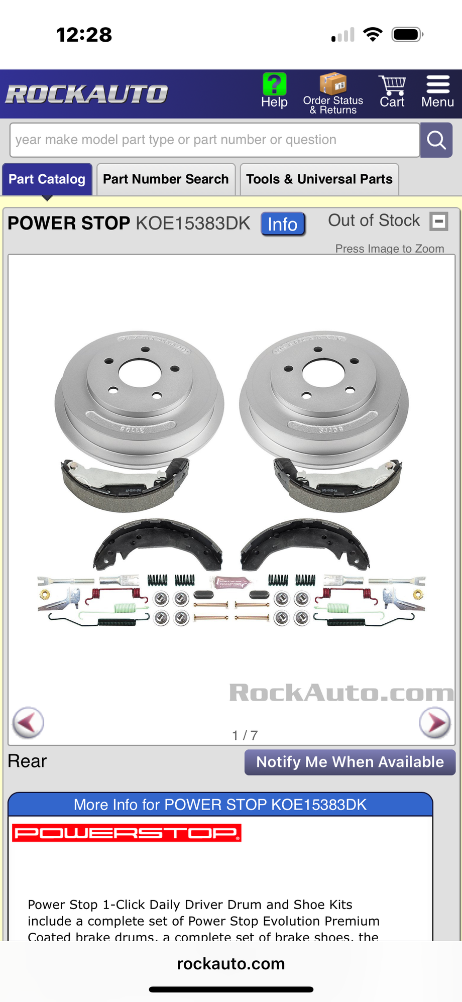 This kit, I purchased from Rock Auto, they are currently out of stock but you can click on notification button. 