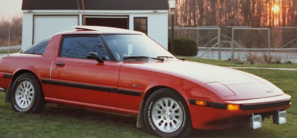 1984 Mazda RX7 GSL-SE. 13B Wankle motor.  Fast and fun.  Drove till it fell apart at about 300k.