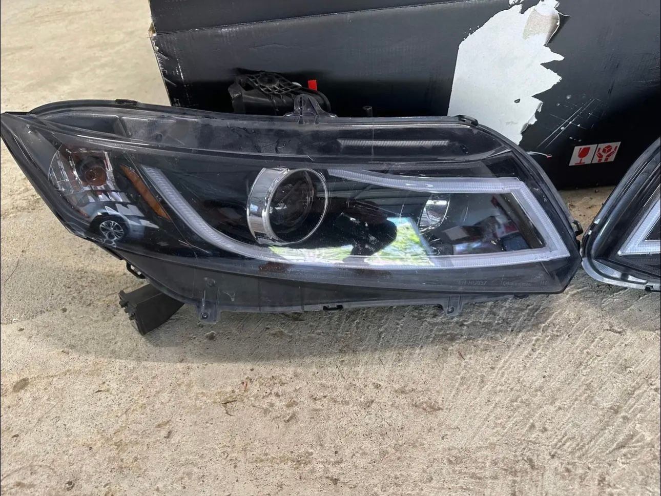 Lights - Aftermarket LED Bar Projector DRL Headlights 12-15 - Used - 2012 to 2015 Honda Civic - Endicott, NY 13760, United States