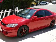 Red 04 Civic ex coupe
