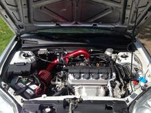 After - Cleaned engine bay and put in AEM air intake