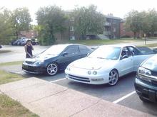 my sexxy ride n my cuzn gsr teg
