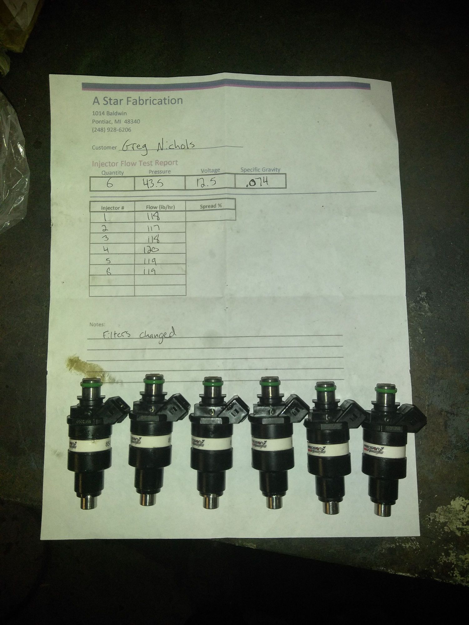 OH Precision 1200cc injectors, bosch 1000cc injectors 300 ClubLexus