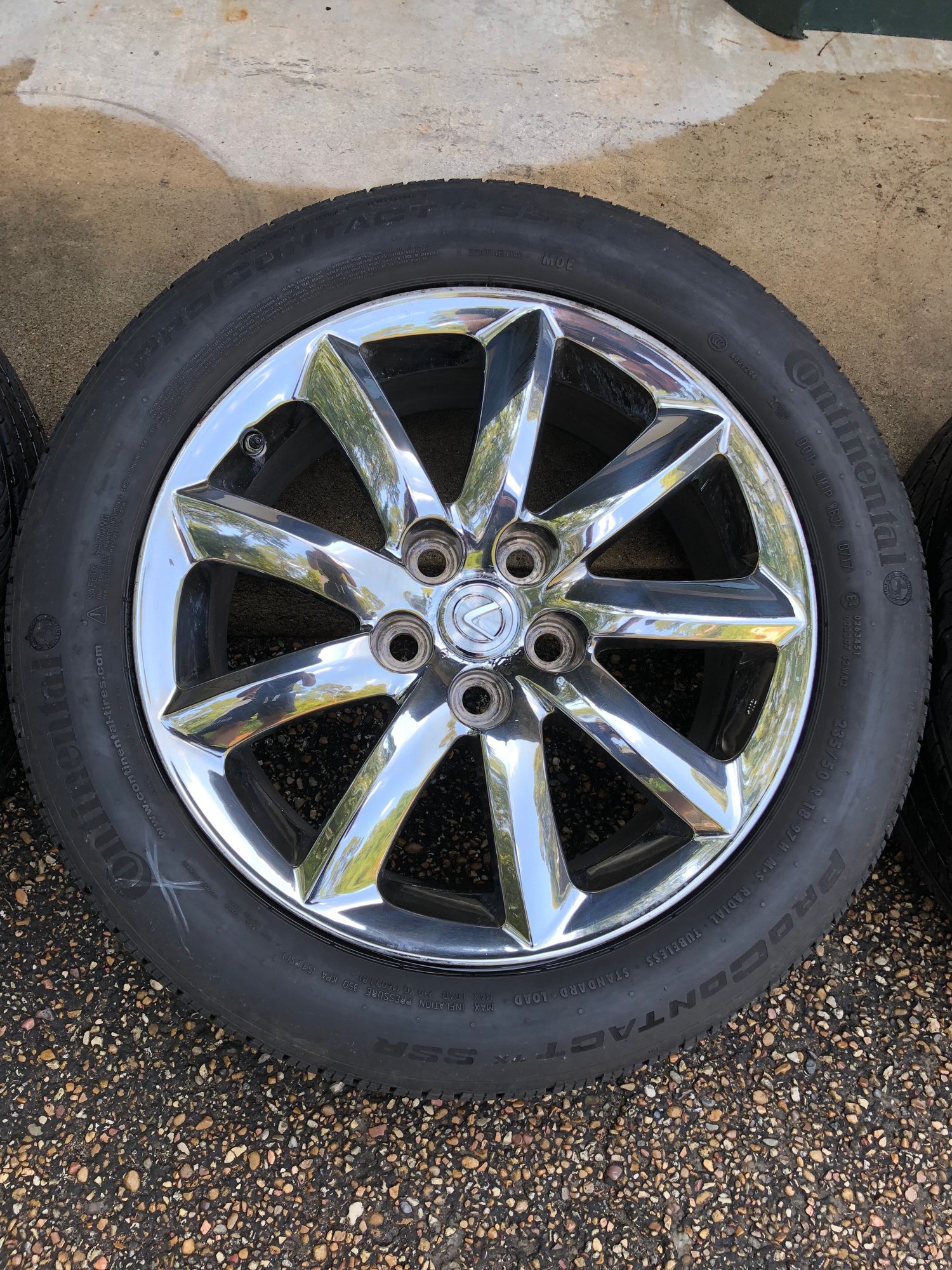 Wheels and Tires/Axles - LS460 Chrome 18" Wheels + Tires + TPMS - Used - 2007 to 2017 Lexus LS460 - Tyler, TX 75701, United States