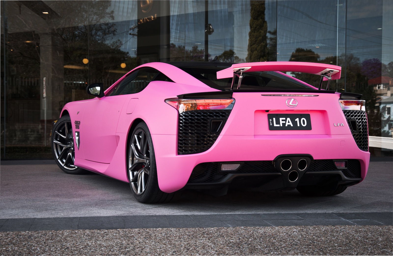 Interesting Matte Pink Wrap and Australian Flag Wrap - ClubLexus