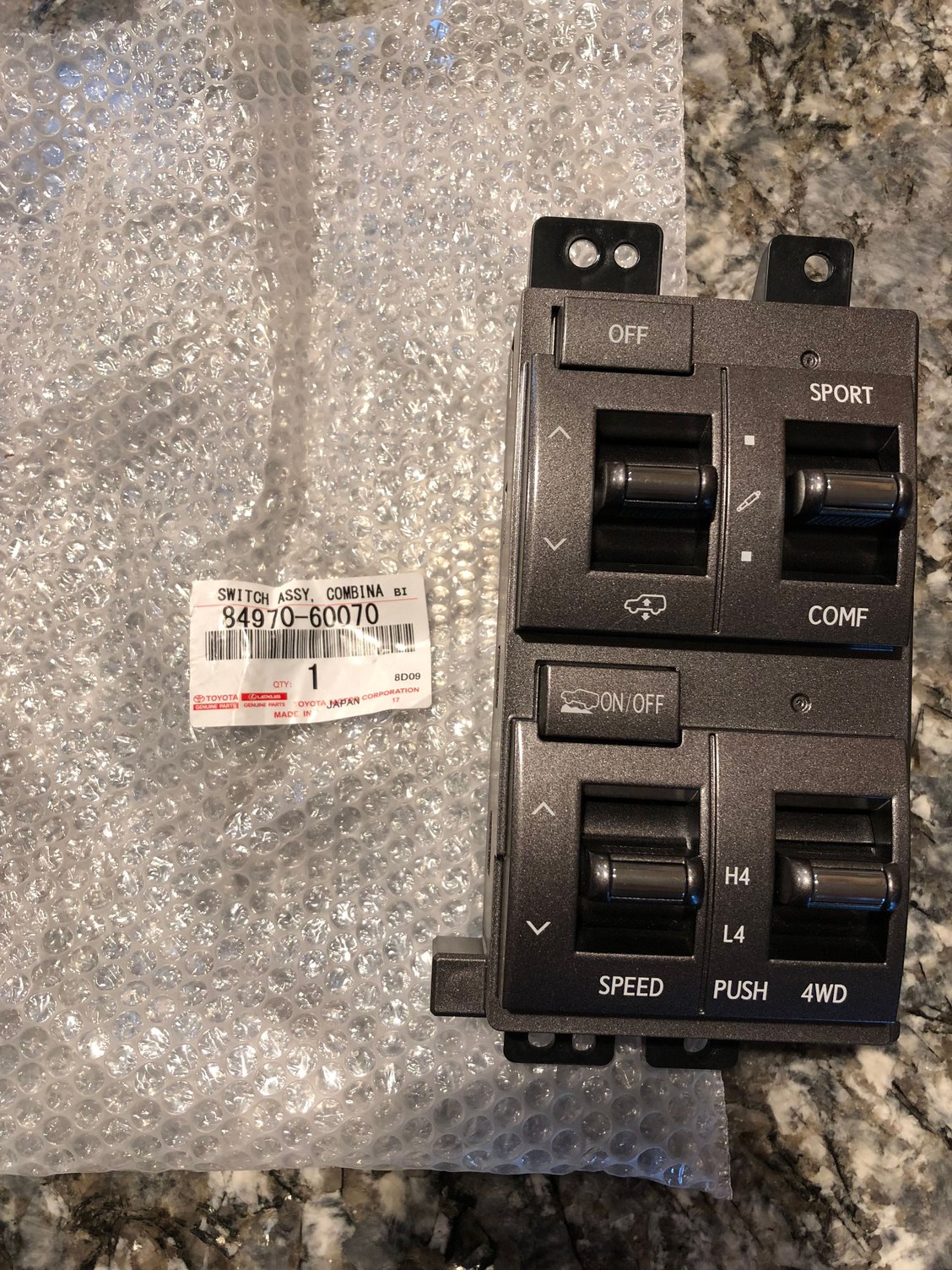 Interior/Upholstery - Crawl control switch panel - New - 2010 to 2018 Lexus GX460 - Westminster, CA 92683, United States