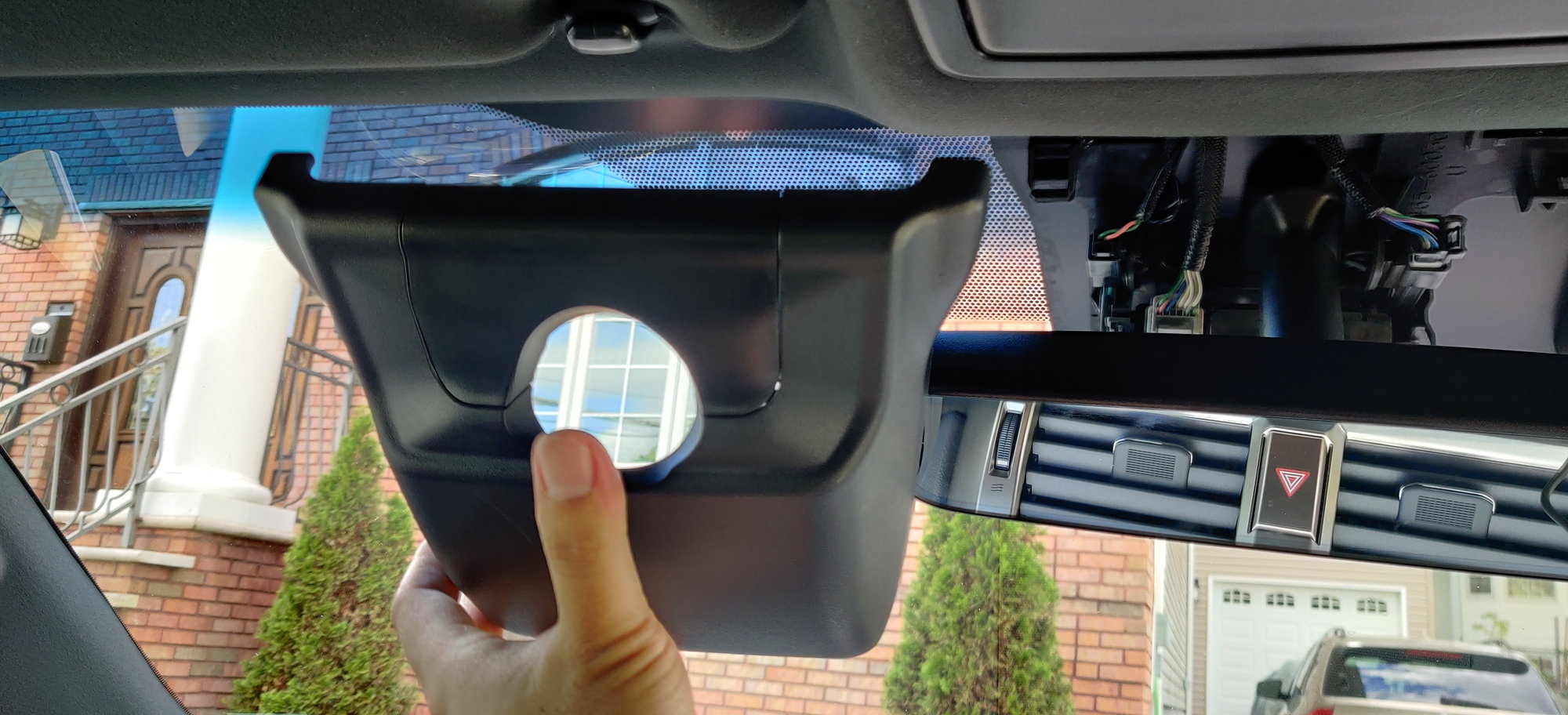 2020+ Rear view mirror cover removal for 12v power - ClubLexus - Lexus  Forum Discussion