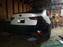Bumper reattached with Seibon CF diffuser.

Dat ass though.